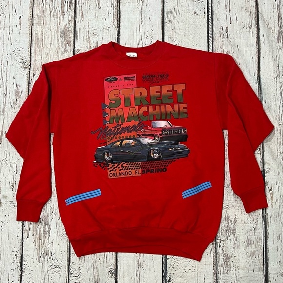 Vintage 1980s Street Machine Car Auto Show Orlando Florida 80s Sweatshirt - Picture 1 of 5